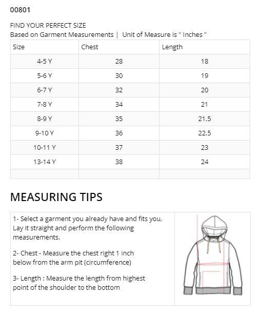 Kids Premium Quality Contrast Sleeve Paneled Pull-Over Fleece Hoodie (GE-00801) - Brands River