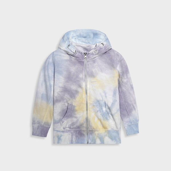 Premium Quality Tie & Dye Fleece Pull-Over Hoodie For Kids (R)