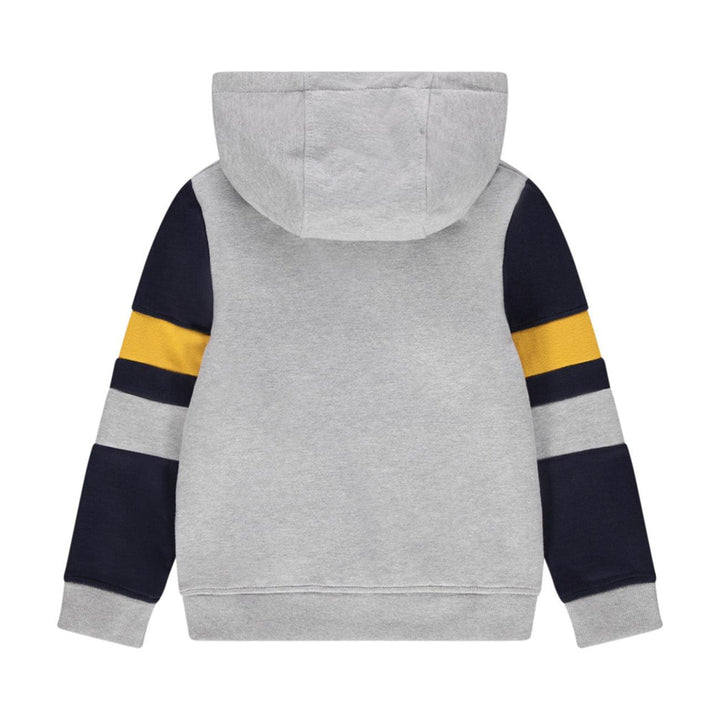 Kids Premium Quality Contrast Sleeve Paneled Pull-Over Fleece Hoodie (OR-00820) - Brands River