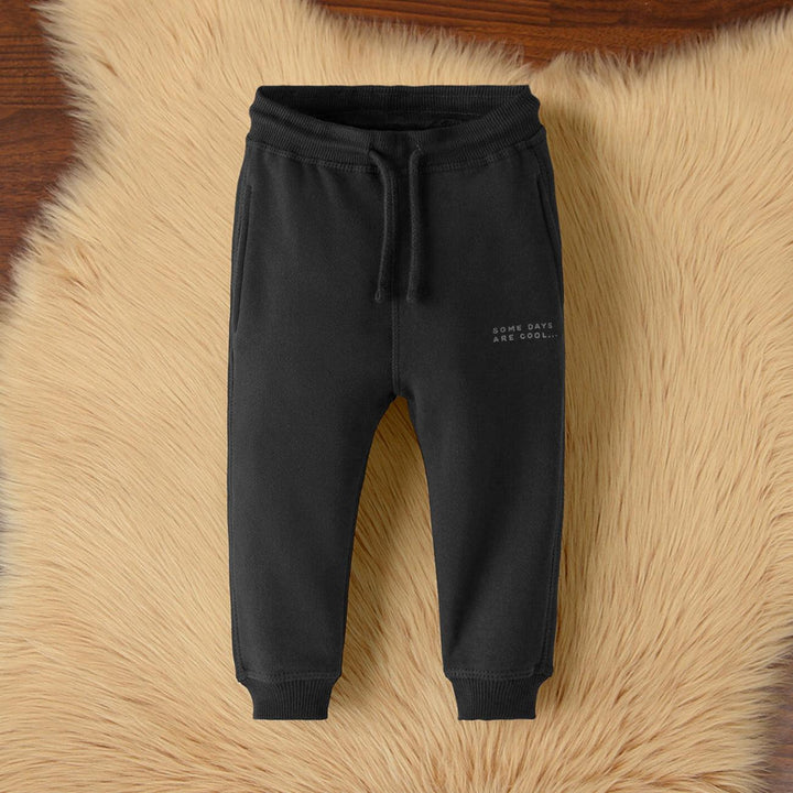 Kid's Premium Quality Graphic Black Fleece Jogger Trouser (AB-01018) - Brands River