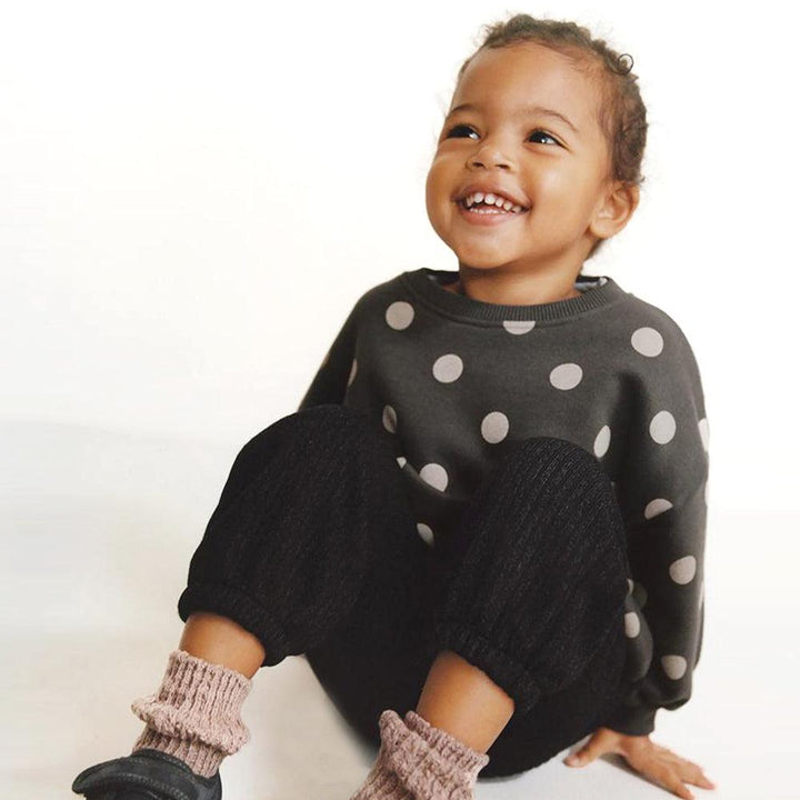 Kids All over Polka Dots printed Fleece Sweatshirt (10393) - Brands River