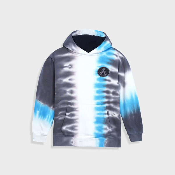 Premium Quality Tie & Dye Fleece Pull-Over Hoodie For Kids (R)