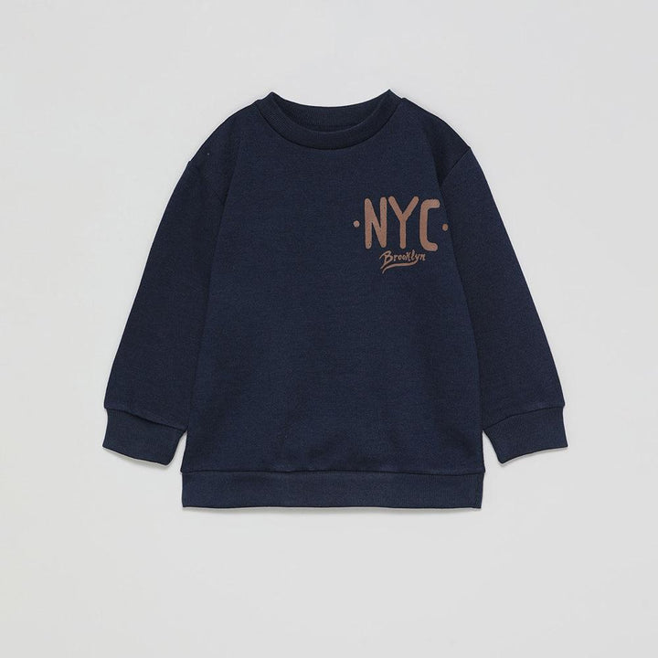 Kids NYC Printed Fleece Sweatshirt (LF-11085) - Brands River