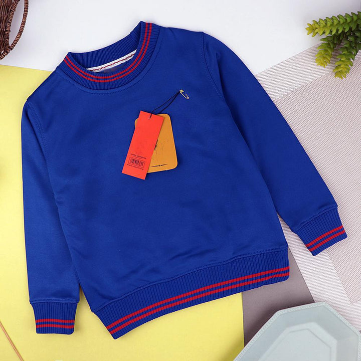 Boys Sporty Premium Quality Signature Polyester Fleece Sweatshirt (US-10539) - Brands River