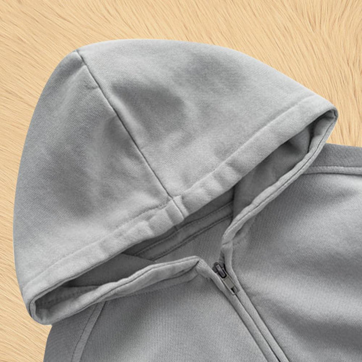 Kid's Premium Quality "Gray" Zipper Hoodie (00824) - Brands River