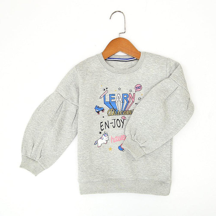 Girl's Premium Quality Colorful Graphic Printed Sweatshirt (MD-00741) - Brands River