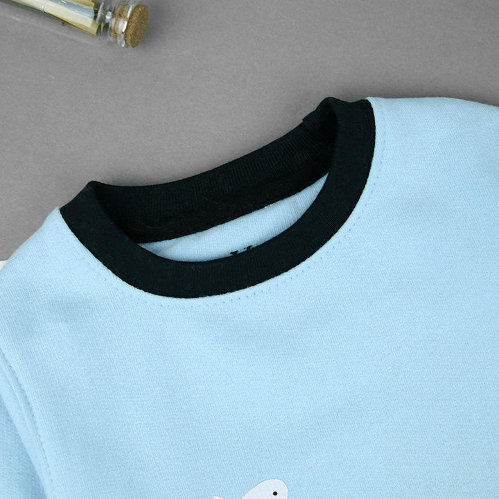 Kids Sky Sea Print Graphic Fleece Stylish Sweatshirt - Brands River