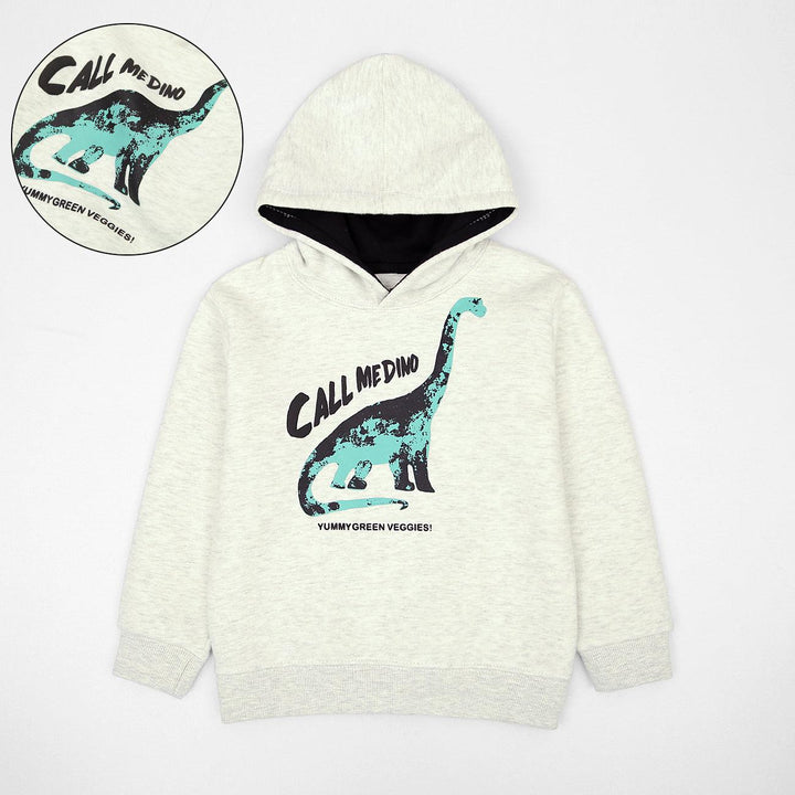 Kid's Premium Quality "CALL ME DINO" Graphic Printe Soft Fleece Hoodie (MD-00781) - Brands River