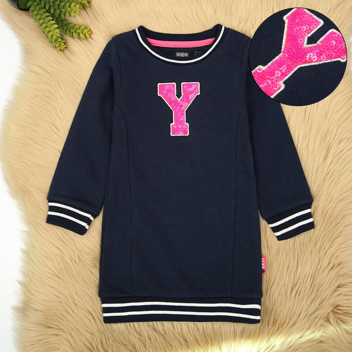 Girl's Sequin Embroidered Decorated Premium Quality Long Sweatshirt (KI-00826) - Brands River