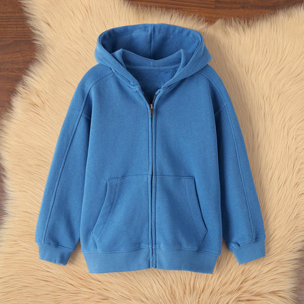 Kid's Premium Quality "Sky Blue" Zipper Hoodie (00805) - Brands River