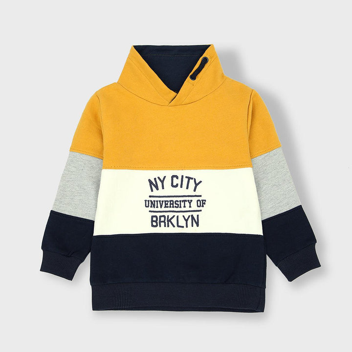 Kid's Premium Quality "Ny City University Of Brklyn" Embroidered Funnel Neck Hoodie (OR-00815) - Brands River