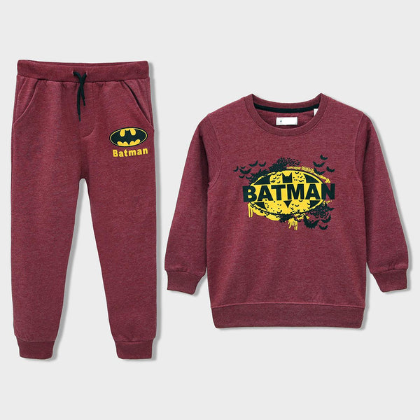 Premium Quality Soft Cotton "Batman" Printed Fleece Suit For Kids (MI-120094) - Brands River