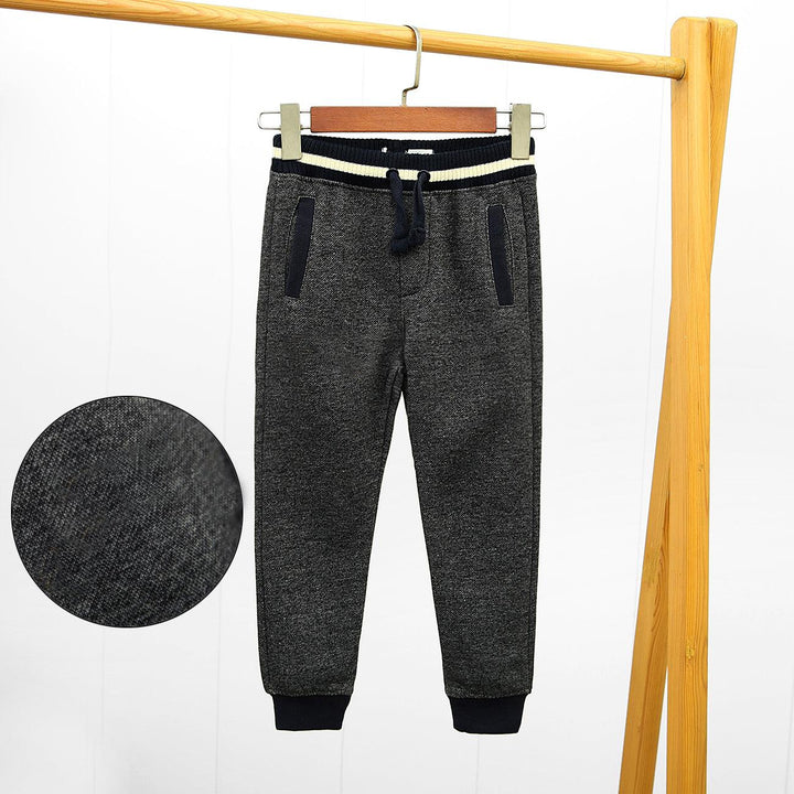 Kid's 2 Tone Double Knit Fleece Close Bottom Trouser (AB-00840) - Brands River