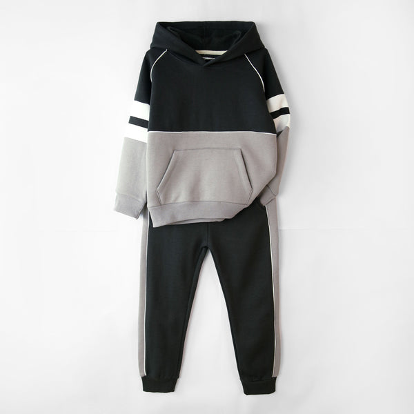 Premium Quality Cut & Sew Style Fleece Tracksuit For Kids