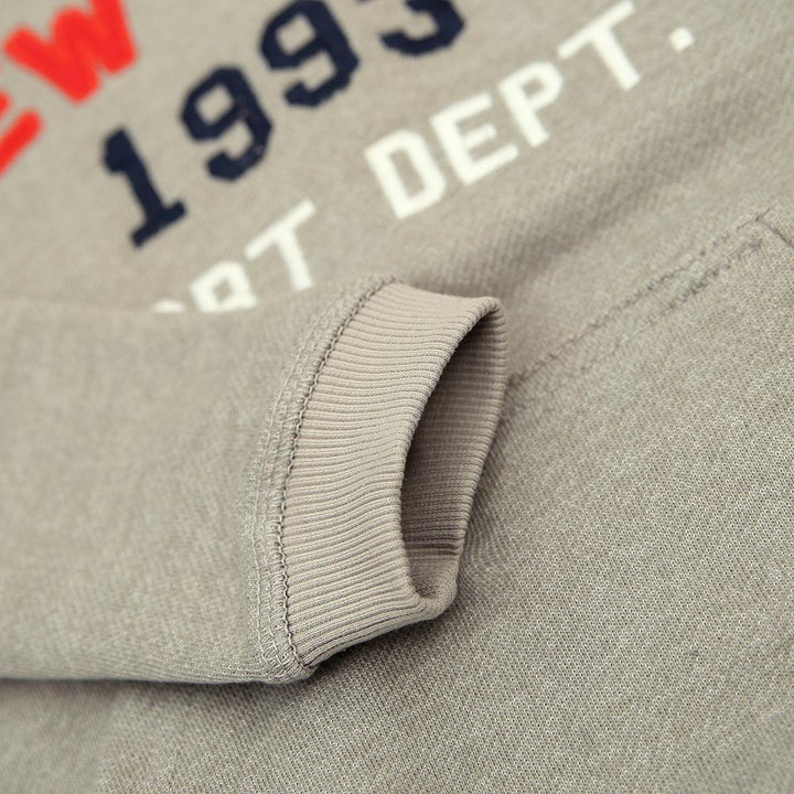 Kid's Grey "New York 1993" Embroidered Funnel Neck Hoodie (SE-00842) - Brands River