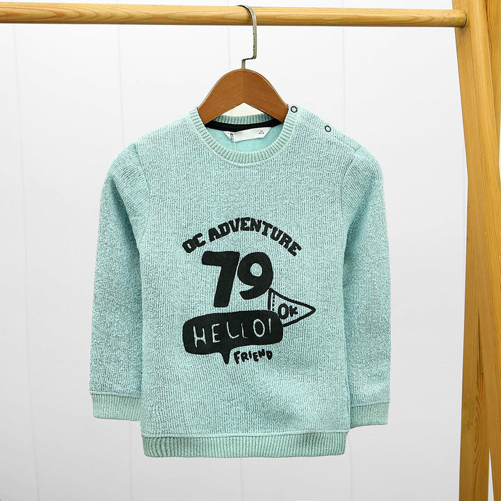 Kid's Premium Quality Graphic Printed Sweatshirt With Shoulder Snap Botton (IA-01009) - Brands River