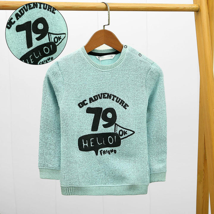 Kid's Premium Quality Graphic Printed Sweatshirt With Shoulder Snap Botton (IA-01009) - Brands River