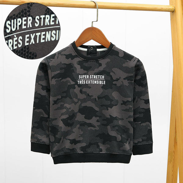 Kid's All-Over Camo Printed Fleece Sweatshirt  (IA-01006) - Brands River