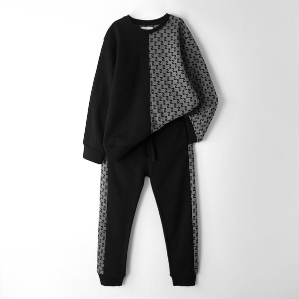 Kids Cut & Sew Soft Cotton Printed Terry TrackSuit