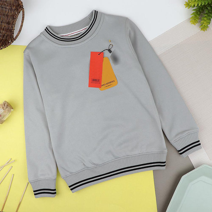 Boys Sporty Quick Dry Signature polyester Fleece Sweatshirt (US-10540) - Brands River