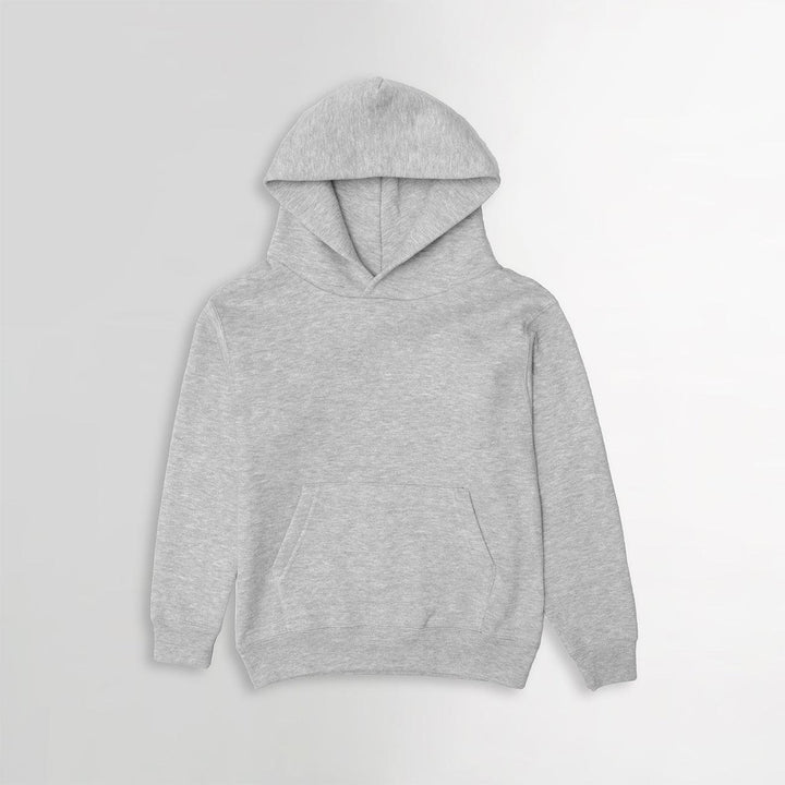 Kids Grey Basic Pull over Fleece Hoodie  (RU-10547) - Brands River