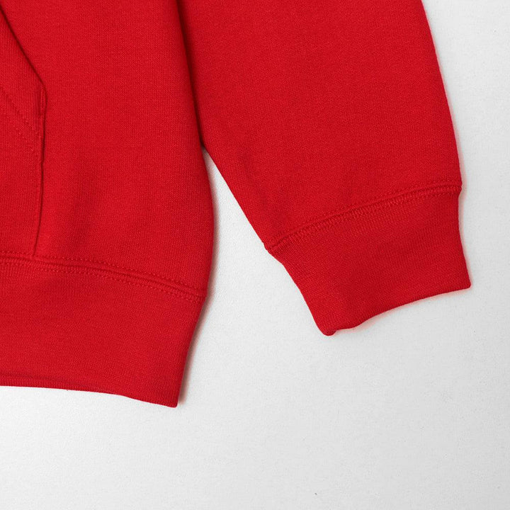 Kids Red Basic Pull over Fleece Hoodie (RU-10549) - Brands River