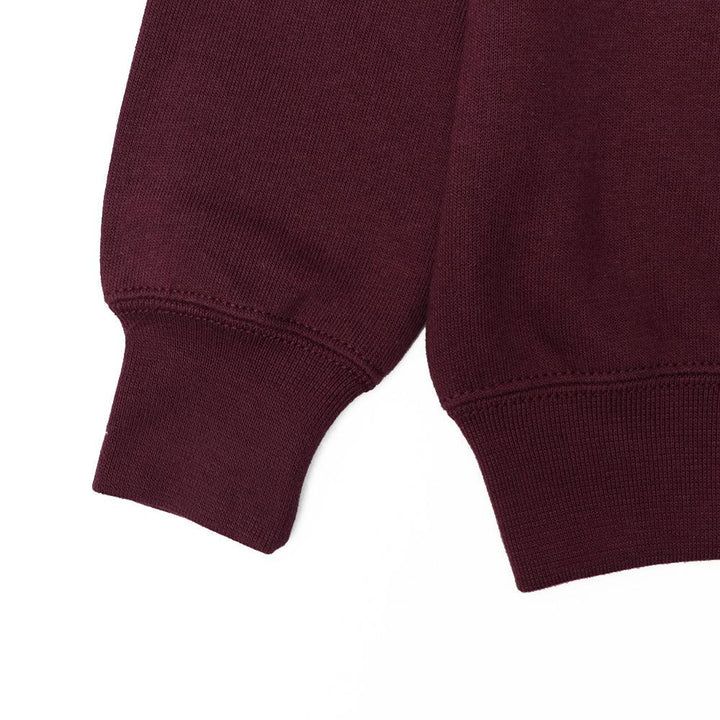 Kids Crew Neck Burgundy Fleece Sweatshirt (RU-10554) - Brands River