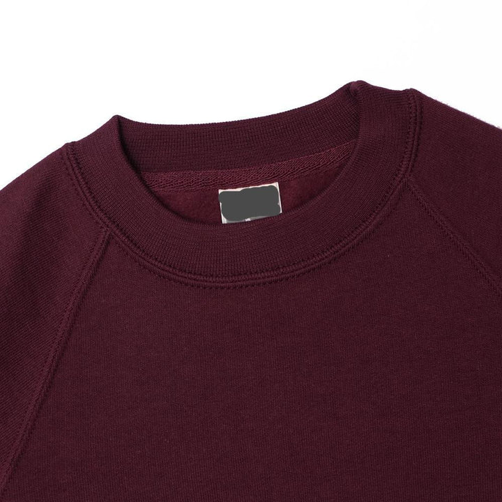 Kids Crew Neck Burgundy Fleece Sweatshirt (RU-10554) - Brands River