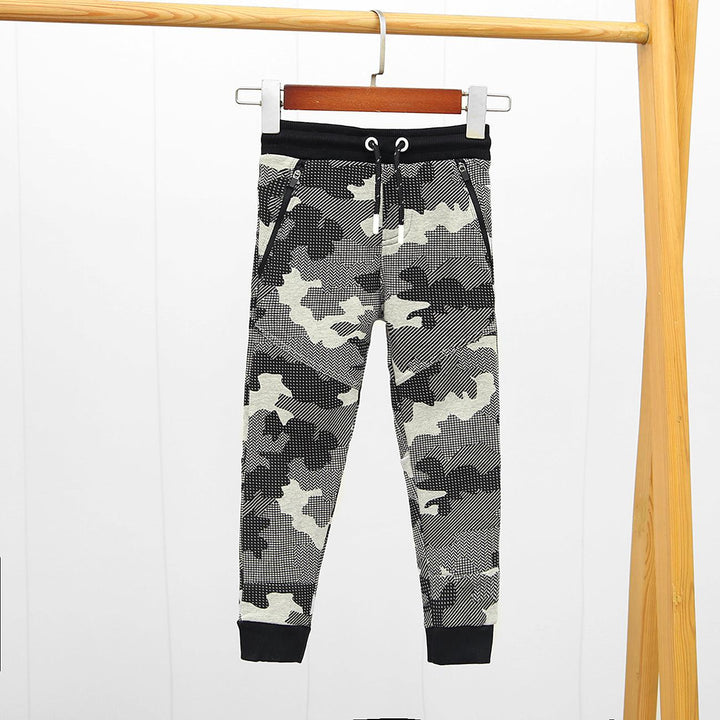 Kid's All Over Camo Printed Closed Bottom Fleece Jogger (TR-10014) - Brands River