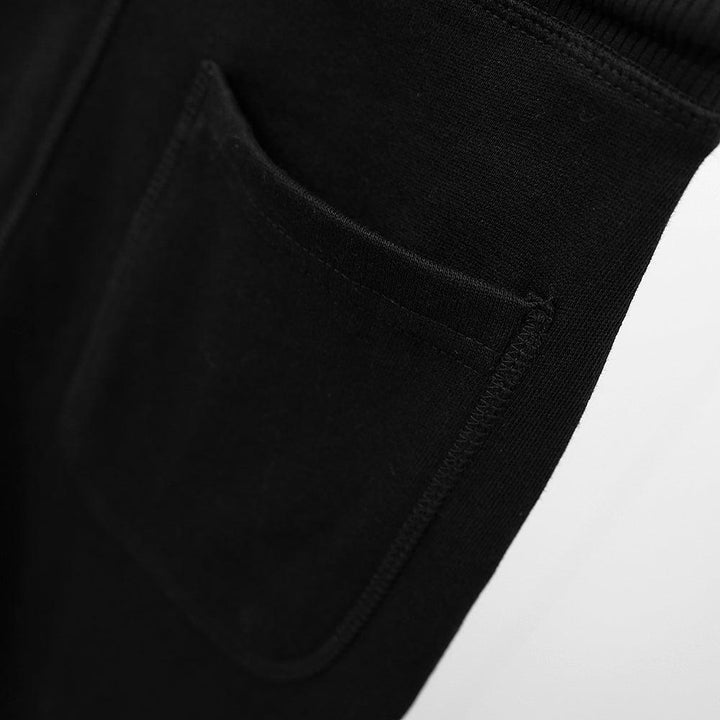 Premium Quality Inseam Paneled Fleece Black Jogger Trouser For Boys (TR-10015) - Brands River