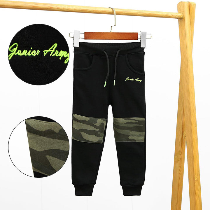 Color Block Camo Panel Embroidered Tracksuit For Boys (JA-10077) - Brands River