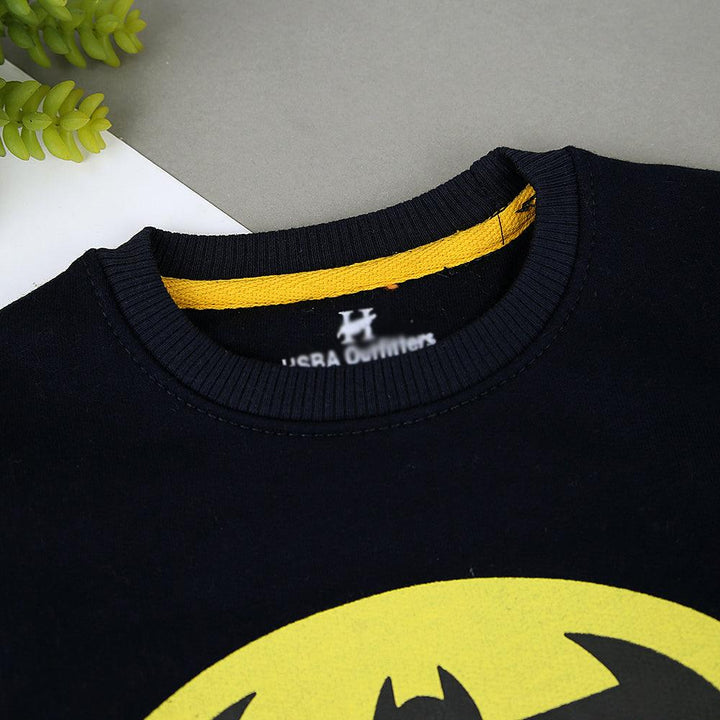 Kids Dark Navy Batman Graphic Fleece Sweatshirt (HS-11261) - Brands River