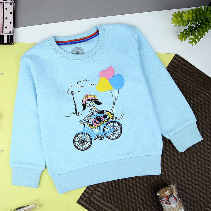 Mni-Minors Kids Multicolor Graphic Fleece Sweatshirts - Brands River