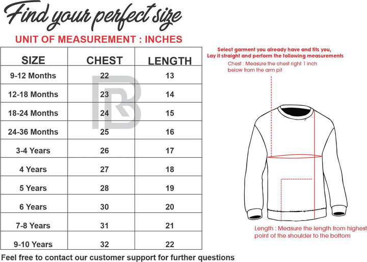 Mni-Minors Kids Heart Hi Density Print Premium Heavy Fleece Sweatshirt (MM-11199) - Brands River