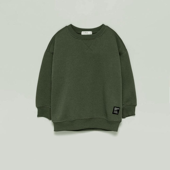 KIDS BASIC PLAIN FLEECE SWEATSHIRT (LF-11083) - Brands River