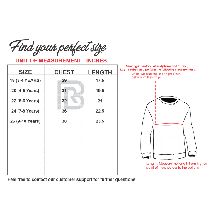 Boys Sporty Premium Quality Signature Polyester Fleece Sweatshirt (US-10539) - Brands River